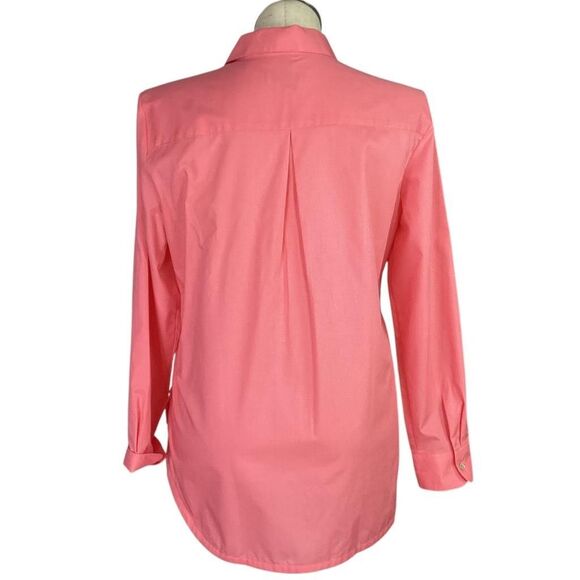 FOXCROFT for APPLESEEDS Top Women 16 Pink Wrinkle Free Blend Long Sleeve - Picture 5 of 8